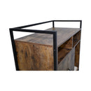 Rustic Brown Wooden Cat Litter Box Enclosure, Spacious Hidden Cat Litter Box with Scratching Mat Furniture for Bedroom, Bathroom, Living Room-31.9'x17.7'x31.4', 61 lbs