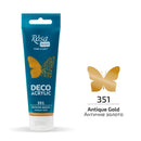 Rosa Studio Acrylic for Decor. (351) Antique Gold. Metallic. 2.54 oz.