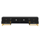 U-Can TV Stand for 65+ Inch TV, Entertainment Center TV Media Console Table, Modern TV Stand with Storage, TV Console Cabinet Furniture for Living Room(OLD SKU: WF530740AAB)