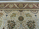 9' X 12' Vintage Handmade Wool Rug Pakistani Floral Design Nice Vegetable Dye