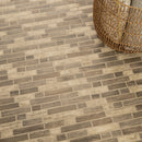 Driftwood Interlocking 11.81" x 11.81" Glass Mesh-Mounted Mosaic Tile Pattern-MSI Collection