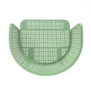 Milan Outdoor Dining Chair Set of 2 in Green Iron with Modern Design and Comfortable Dimensions