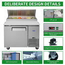 44-Inch Commercial Pizza Prep Table With Built-In 11 Cu.Ft Refrigerator (SAK09621)
