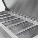 44-Inch Commercial Pizza Prep Table With Built-In 11 Cu.Ft Refrigerator (SAK09621)