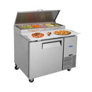 44-Inch Commercial Pizza Prep Table With Built-In 11 Cu.Ft Refrigerator (SAK09621)