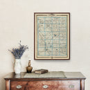 Vintage Map of Winneshiek County, Iowa 1875