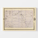 Vintage Map of Worth County, Iowa 1875