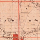 Vintage Map of Humboldt County, Iowa 1875