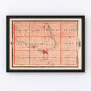 Vintage Map of Humboldt County, Iowa 1875