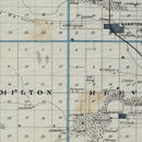 Vintage Map of Franklin County, Iowa 1875