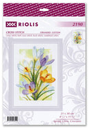 Spring Glow. Crocuses R2190 Counted Cross Stitch Kit