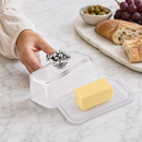 Glass Butter Dish - Grape