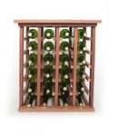 Solid Wood Handcrafted Wine Rack with Tabletop