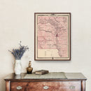 Vintage Map of Johnson County, Iowa 1875