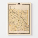 Vintage Map of Guthrie County, Iowa 1875