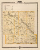 Vintage Map of Guthrie County, Iowa 1875