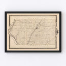 Vintage Map of Plymouth County, Iowa 1875