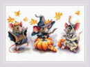 Spooky Mouse Trio R2241 Counted Cross Stitch Kit