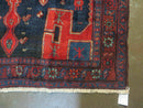 4' 6" X 8' 2" Antique Handmade India Tribal Geometric Wool Rug Red Blue