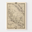 Vintage Map of Linn County, Iowa 1875