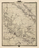 Vintage Map of Linn County, Iowa 1875