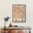 Vintage Map of Marion County, Iowa 1875