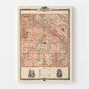 Vintage Map of Marion County, Iowa 1875