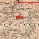 Vintage Map of Marion County, Iowa 1875