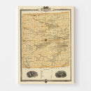 Vintage Map of Madison County, Iowa 1875