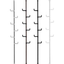 Adjustable Laundry Pole Clothes Drying Rack Coat Hanger DIY Floor to Ceiling Tension Rod Storage Organizer for Indoor, Balcony - White