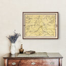 Vintage Map of Lucas County, Iowa 1875