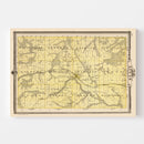 Vintage Map of Lucas County, Iowa 1875