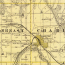 Vintage Map of Lucas County, Iowa 1875