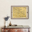 Vintage Map of Van Buren County, Iowa 1875