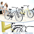 Single Speed Bicycles 26"Inch,Steel Frame, Wide Wheels for Stability, Rear Coaster Brakes,Multiple Colors Women's Beach Cruiser Bike
