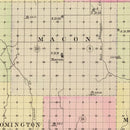 Vintage Map of Franklin County, Nebraska 1885