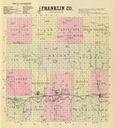Vintage Map of Franklin County, Nebraska 1885