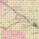 Vintage Map of Johnson County, Nebraska 1885