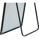 Tempered mirror 71" x 32" Tall Full Length Mirror with Stand, Black Wall Mounting Full Body Mirror, Metal Frame Full-Length Mirror for Living Room, Bedroom