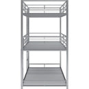 Black Triple Metal Bunk Bed Twin XL Full Queen Sizes