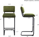 30 Inch Velvet Tufted Bar Stools Set of 2 Kitchen Island