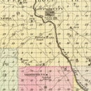 Vintage Map of Sherman County, Nebraska 1885