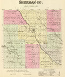 Vintage Map of Sherman County, Nebraska 1885