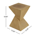 GEOMETRIC MGO SIDE TABLE,LIGHT NATURE COLOR