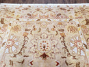 Vintage Turkish Oushak Area Rug 6x9, Wool Hand-Knotted