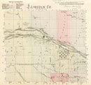 Vintage Map of Lincoln County, Nebraska 1885