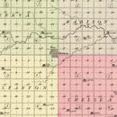 Vintage Map of Fillmore County, Nebraska 1885