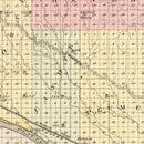 Vintage Map of Dawson County, Nebraska 1885