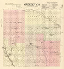 Vintage Map of Greeley County, Nebraska 1885
