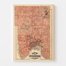 Vintage Map of Ramsey County, Minnesota 1874
